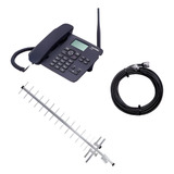 Kit Telefone De Mesa Rural Dual Chip Quadriband Aquario 42s