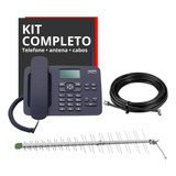 Kit Telefone De Mesa Rural Dual Chip Quadriband Ca 42s Full