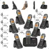 Kit Telefone Fixo Sem Fio 2 Linhas Com 7 Ramal Bina Headset