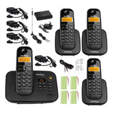 Kit Telefone Ts 3130 Com 3 Ramal Bina E Entrada Chip Celular