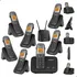 Kit Telefone Ts 5150 Sem Fio 6 Ramal Intelbras Para Chip 4g