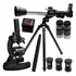 Kit Telescópio 120x+ Tripé De Alumínio + Microscópio 600x