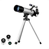 Kit Telescopio Astronômico Luneta F36050 Profissional Portátil Completo Com Tripé