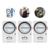 Kit Temporizador Analógico Programável Bivolt Timer C 3unid