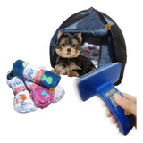 Kit Tenda Cabana Dobrável manta Macia rasqueadeira Pet Cães