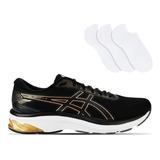 Kit Tênis Asics Gel sparta 2 Masculino 3 Pares De Meias