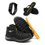 Kit Tênis Botas Adventure Coturno Cano Médio Palmilha Gel