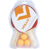 Kit Tênis De Mesa 2 Raquetes E 3 Bolas Vollo