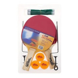 Kit Tenis De Mesa 2raq Suporte Rede 3bol Bel 485500