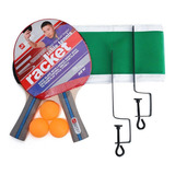 Kit Tênis De Mesa Hyper 02 Raquetes 03 Bolas Rede E Suporte