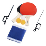 Kit Tenis De Mesa Raquete Bolinha Suporte Rede Completo