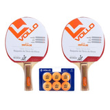 Kit Tenis De Mesa Vollo 2 Impulse 6 Bolas 1 Estrela 