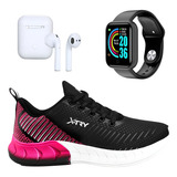 Kit Tenis Feminino Relogio