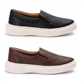 Kit Tenis Iate Couro