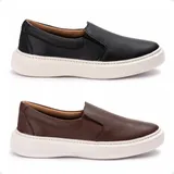 Kit Tenis Iate Couro