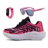 Kit Tênis Infantil Meninas Escolar Casual + Oculos Relogio