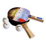 Kit Tenis Mesa Ping Pong Shark Oficial Klopf 5055