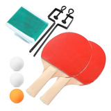 Kit Tênis Ping Pong Completo Raquete Bola Bolas Rede Mesa