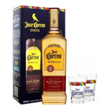 Kit Tequila Jose Cuervo Especial Ouro 750ml C 2 Copos Shot