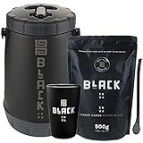 Kit Tereré Black Erva Garrafa Cuia Bomba E Erva Menta Black