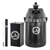 Kit Tereré Copo Bomba Garrafa Térmica Preto 2 5l Agro