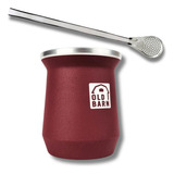 Kit Tereré Cuia Parede Dupla Alumínio Old Barn Bomba 19cm