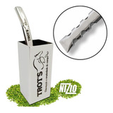 Kit Terere Trots Inox Cuia Copo Quadrado Bomba Chata