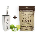 Kit Terere Trots Inox Cuia Copo Quadrado Bomba Quadrada Erva