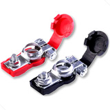 Kit Terminal Polo Baterial Ajustável C Isolador Cabo 10 25