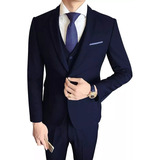 Kit Terno Masculino (paletó+calça+colete+camisa+gravata)