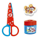 Kit Tesoura Apontador E Borracha Patrulha Canina Tris