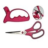 Kit Tesoura Multiuso 8 5 Com Amolador Rosa