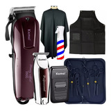 Kit Tesoura Profissional Maquina Cortar Cabelo P Barbeiro