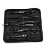 Kit Tesouras Profissionais   Aço Inox   3 Tesouras   Estojo