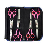 Kit Tesouras Profissional 8 Pet Shop Maryam Banho E Tosa