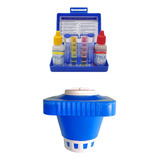 Kit Teste Análise Medidor Ph Cloro Água Clorador Flutuante