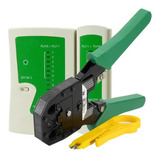 Kit Teste Cabo Rede Alicate Crimpar Rj45 Rj11 Profissional