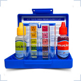 Kit Teste Medidor De Ph E Cloro Para Água De Piscinas