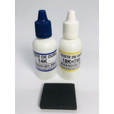 Kit Teste Ouro Prata C reagentes 14k 18k pedra De Tok P