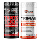 Kit Testo 1000 Pré Hormonal Testofen Boro Zinco Zma 120 Tabs Tri Magnesio 120 Caps Trimag Inositol Vit B6