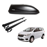 Kit Teto Chevrolet Spin Bagageiro Thule   Travessas Steel