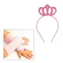 Kit Tiara Princesa E Luvas Rosa Aurora Realeza Barbie