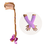 Kit Tiara Tranca Rapunzel