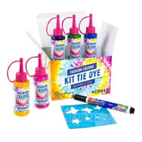 Kit Tie Dye Aquarela Silk Fashion Colors 7 Peças Acrilex