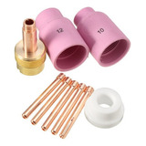 Kit Tig 9 Peças Gás Lens Bocal Pesado Difusor Pinça Isolador