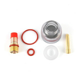 Kit Tig Gás Lens Com Bocal De Vidro Com 6 Peças Wp 17 18 26