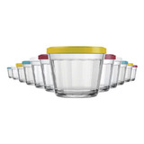 Kit Tigela Americano Com Tampa 150ml Nadir 12 Unidades