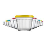 Kit Tigela De Vidro Nadir Com Tampa 150ml 12un Potinhos