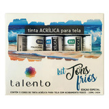 Kit Tinta Acrilica Talento
