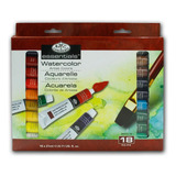 Kit Tinta Aquarela Royal langnickel C 18 Cores 21ml wat21 18
